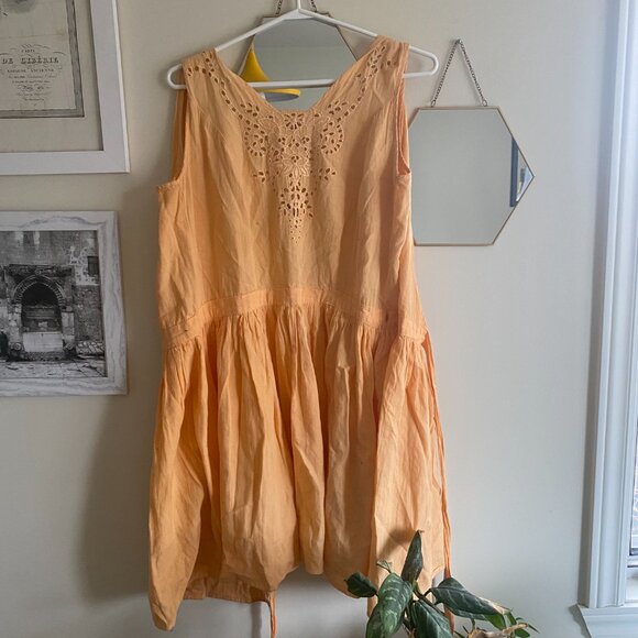 Orange creamsicle A-line summer dress 🍊 🍦 Handmade! - Picture 6 of 6